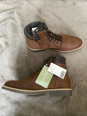 DEADSTOCK H&M Men’s Warm-Lined Boots - Brown - Size 10